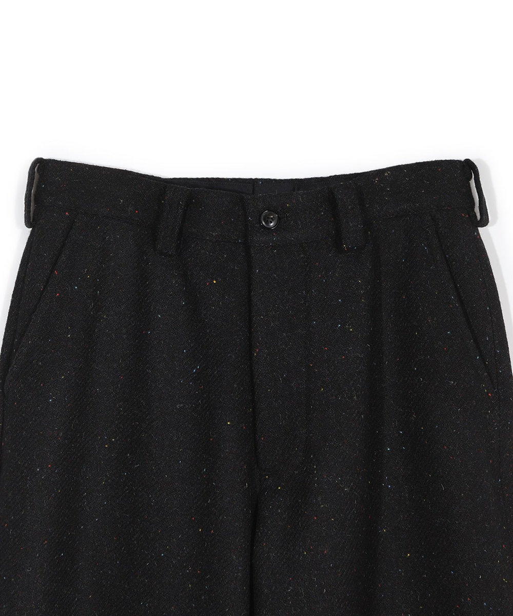MEN'S BIGI 【50th Anniv . 菊池武夫】HARRIS TWEED COLOR NEP PANTS ブラック