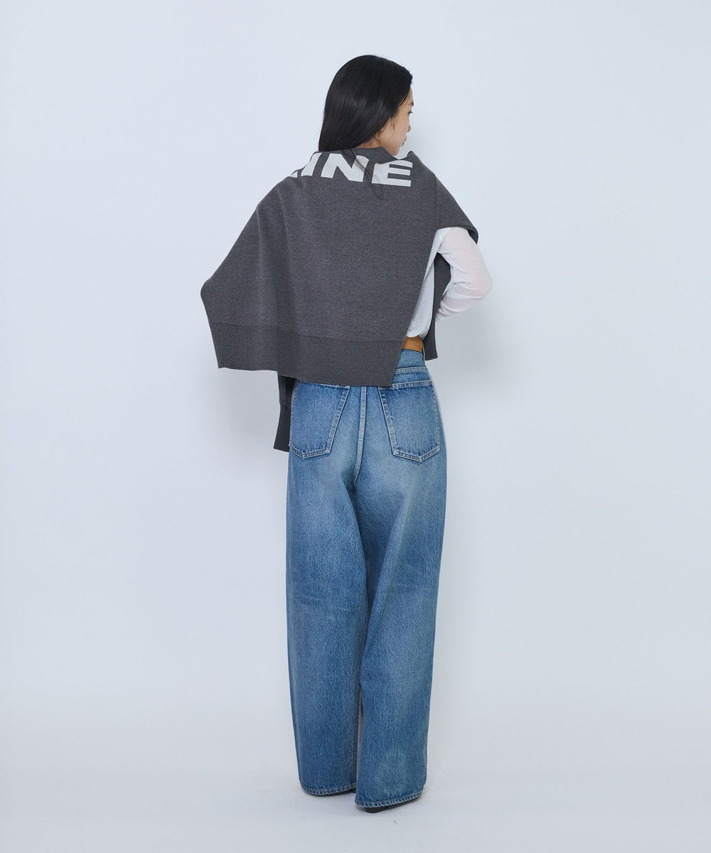 1er Arrondissement ＜INSCRIRE/アンスクリア＞"Hybride Sweat Denim Pants"スウェットデニムパンツ ブルー