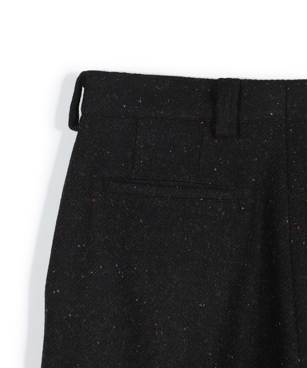 MEN'S BIGI 【50th Anniv . 菊池武夫】HARRIS TWEED COLOR NEP PANTS ブラック