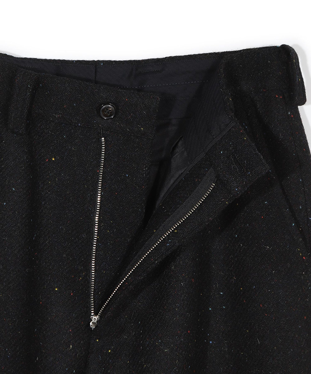 MEN'S BIGI 【50th Anniv . 菊池武夫】HARRIS TWEED COLOR NEP PANTS ブラック
