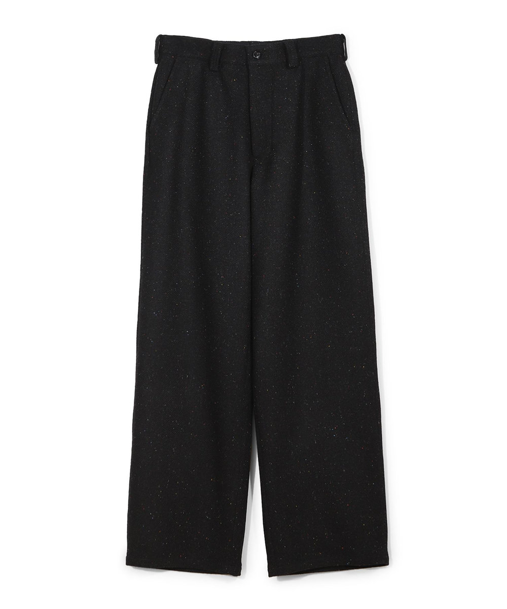 MEN'S BIGI 【50th Anniv . 菊池武夫】HARRIS TWEED COLOR NEP PANTS ブラック