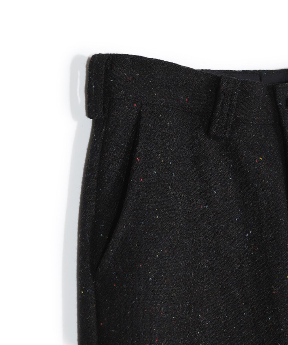 MEN'S BIGI 【50th Anniv . 菊池武夫】HARRIS TWEED COLOR NEP PANTS ブラック