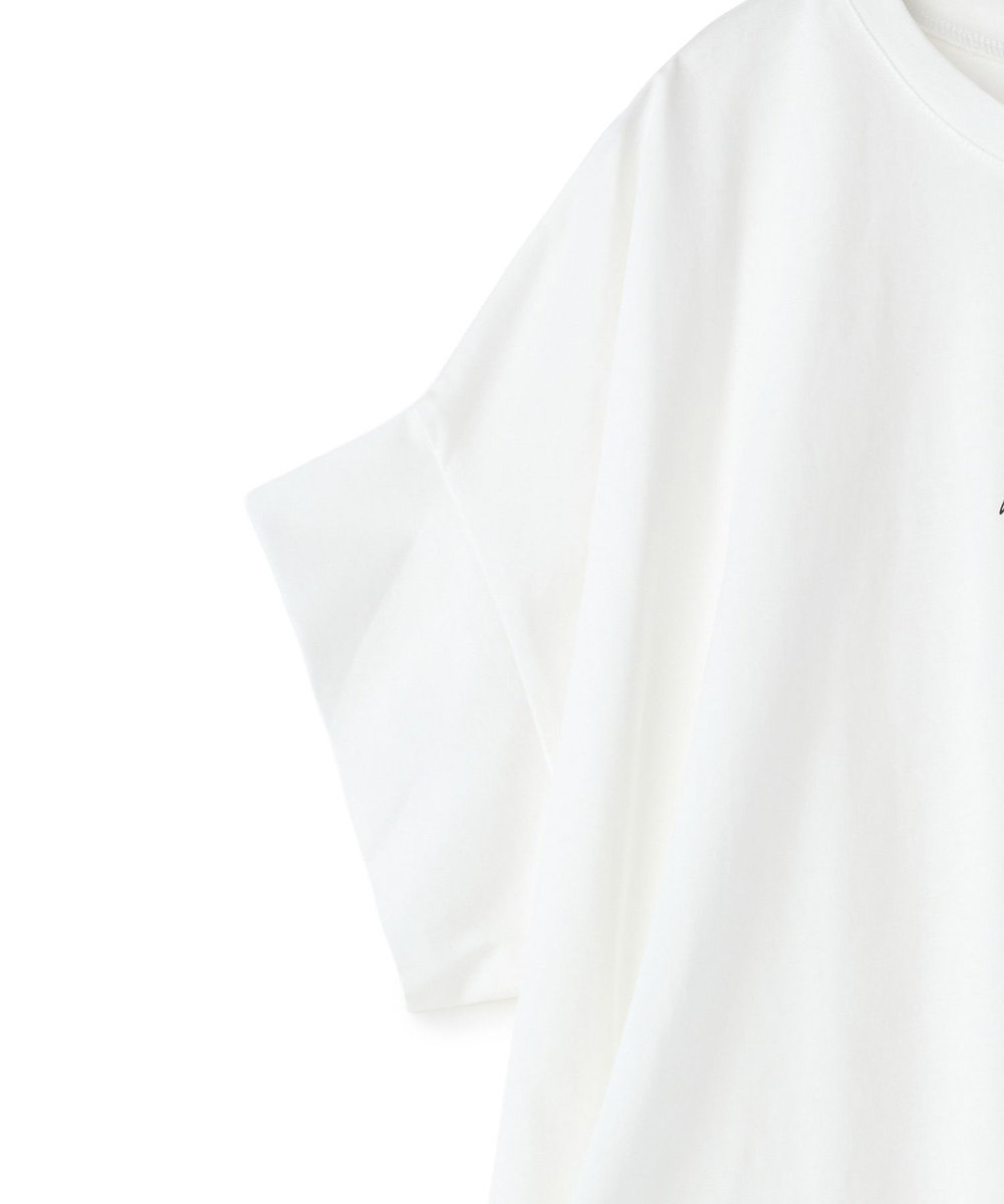 NOWADAYS ドライタッチコットンロゴTシャツ ホワイト