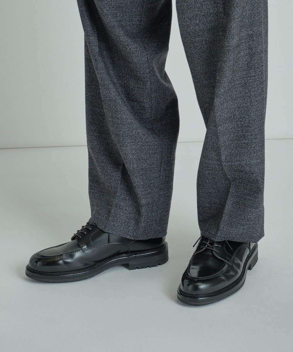 MEN'S BIGI Uチップレザーシューズ ブラック