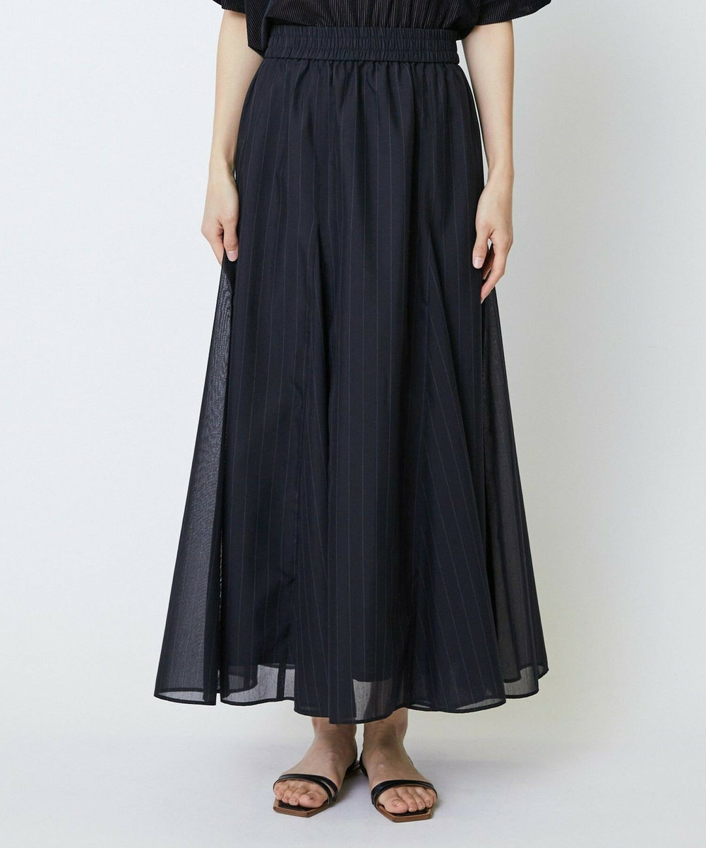 feerique feerique 強撚TCボイルシアーローンスカート ブラック