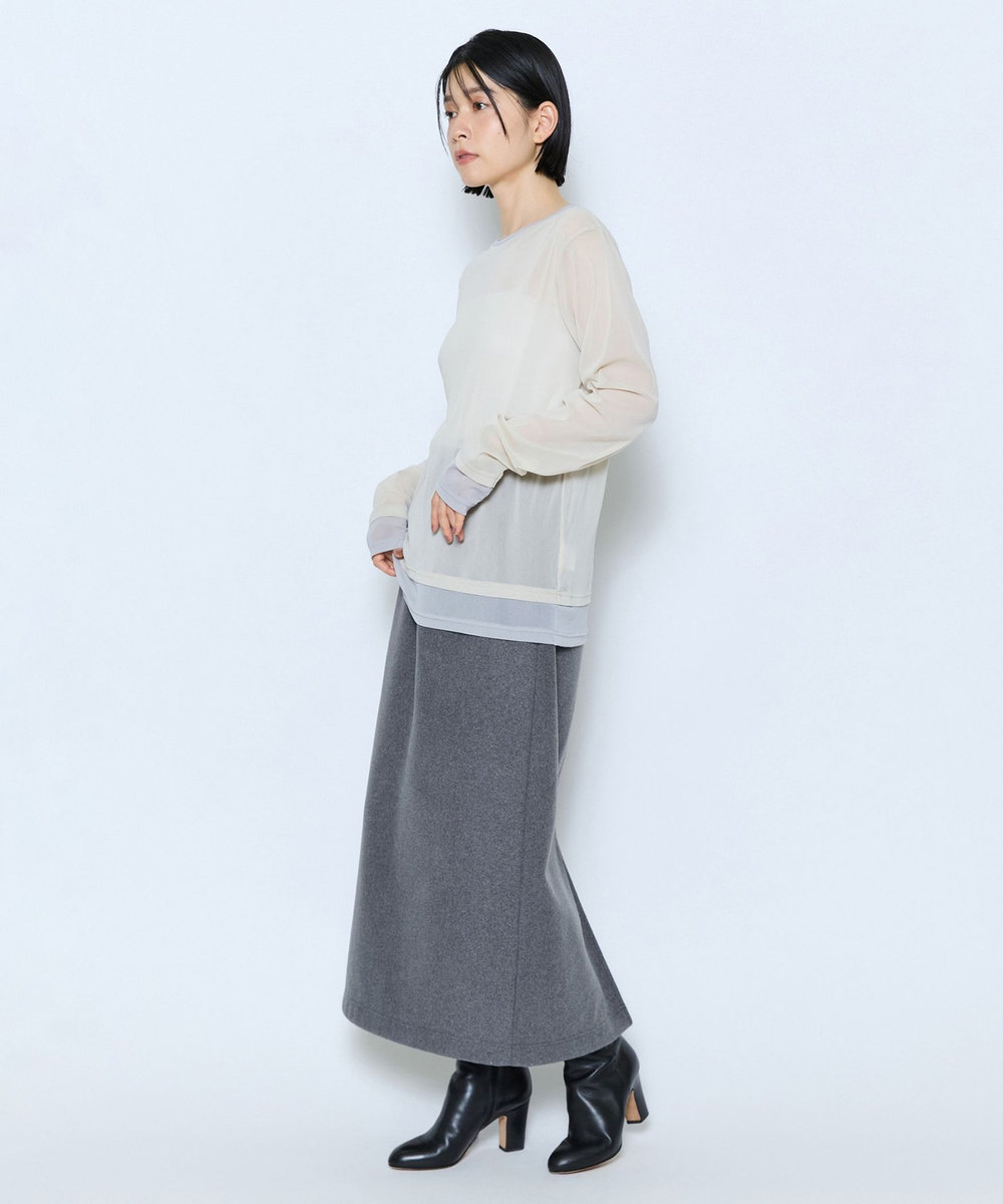 feerique feerique チュールメッシュ配色インナー ベージュ系その他
