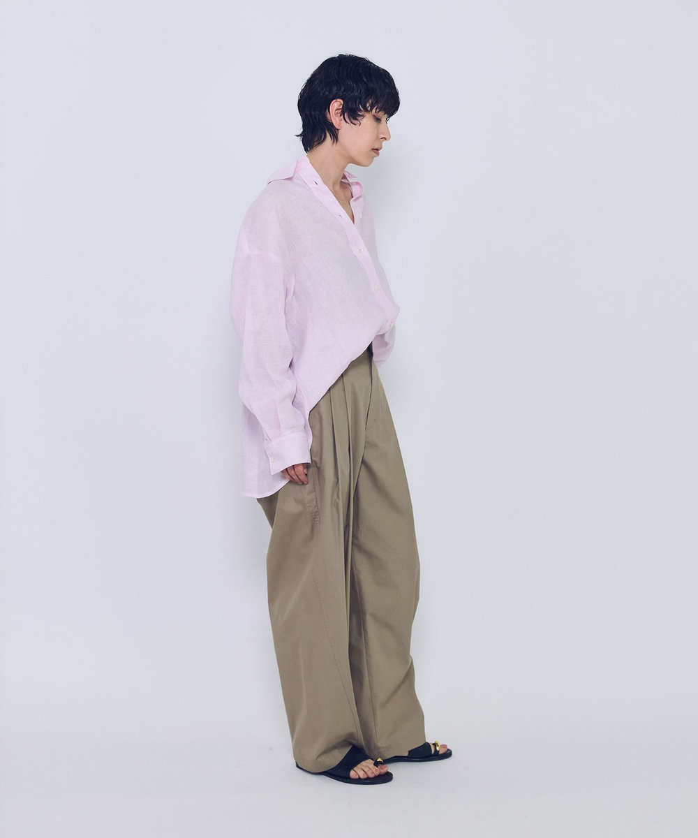 1er Arrondissement チンツシェルチェーンパンツ ベージュ