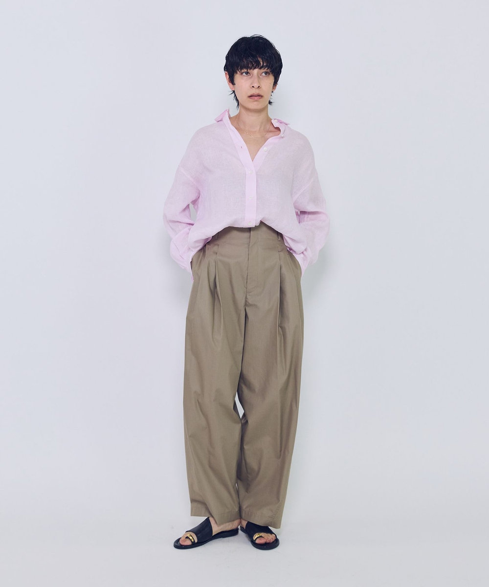 1er Arrondissement チンツシェルチェーンパンツ ベージュ