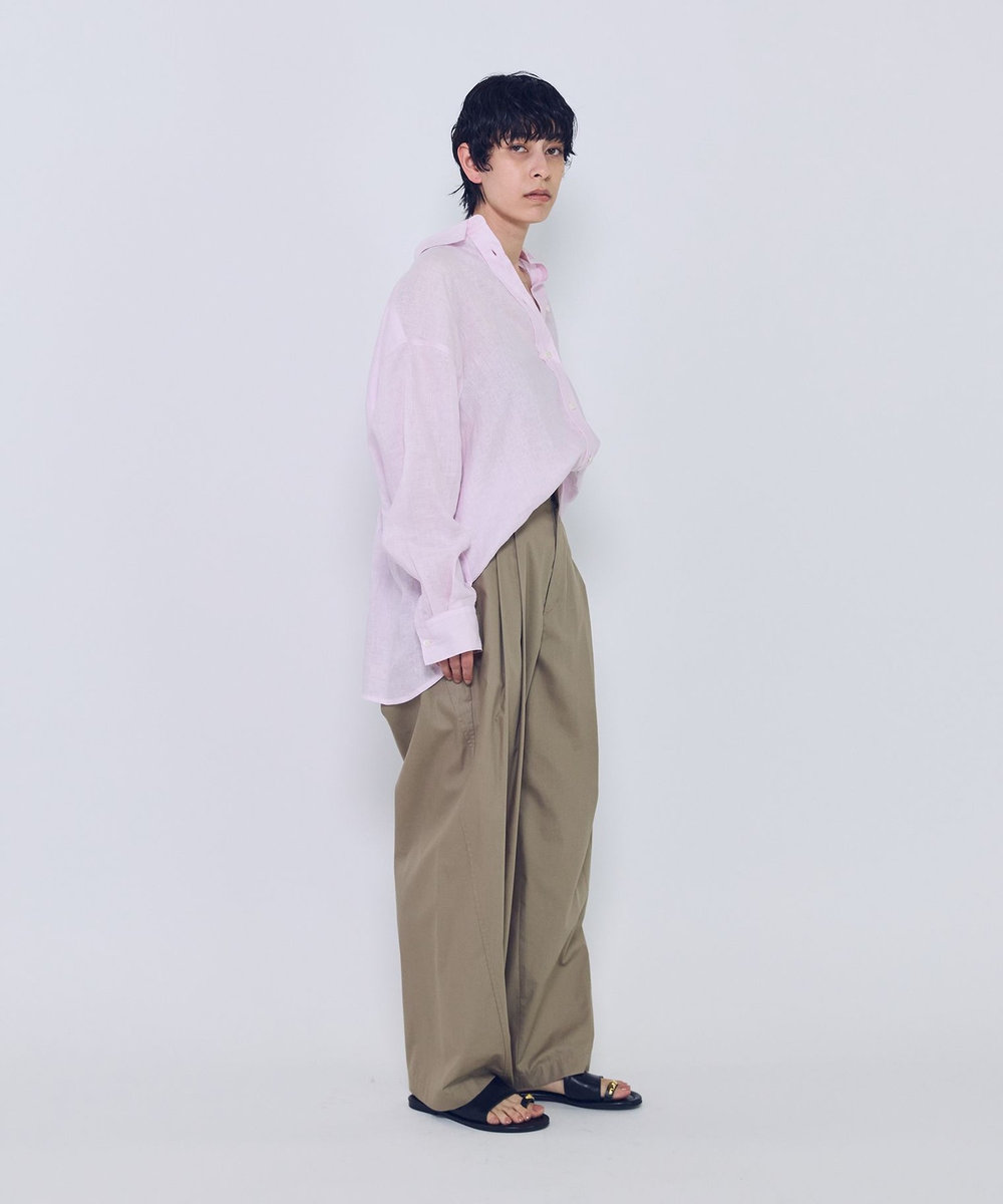 1er Arrondissement チンツシェルチェーンパンツ ベージュ