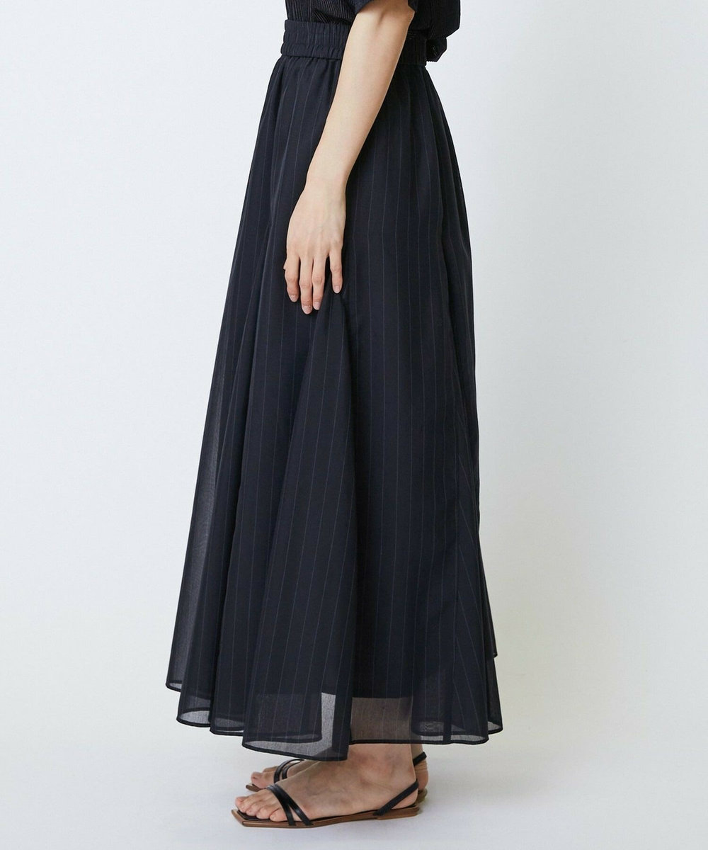 feerique feerique 強撚TCボイルシアーローンスカート ブラック