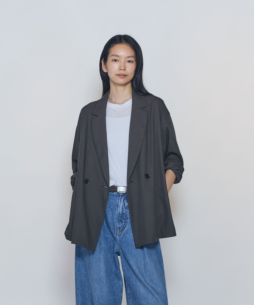 1er Arrondissement テンセルライトジャケット ブラウン