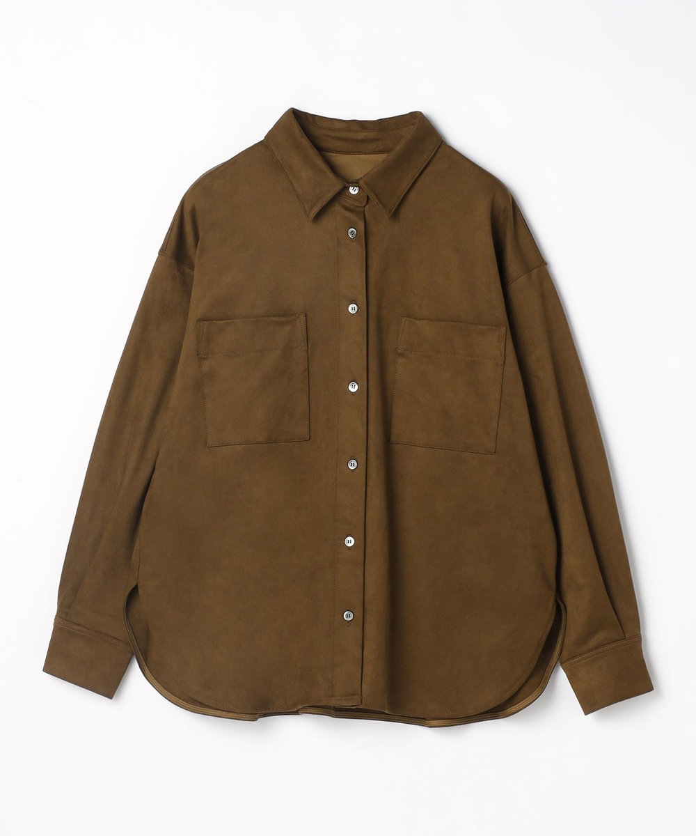 1er Arrondissement フェイクスエードシャツ キャメル