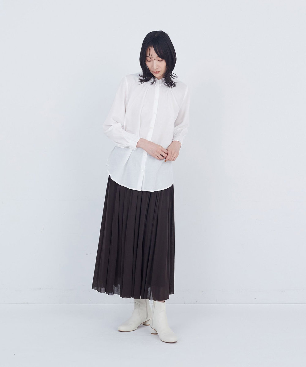 ADIEU TRISTESSE フリルカラーブラウス オフホワイト