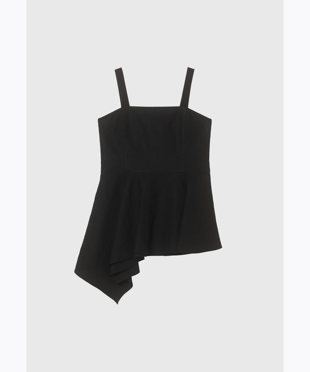 DÉPAREILLÉ WASHER LINEN BUSTIER / ワッシャーリネンビスチェ ブラック