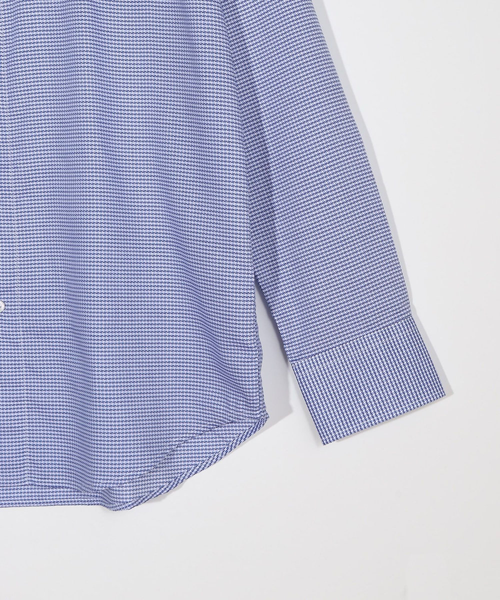 MEN'S BIGI コットンドビードレスシャツ ブルー