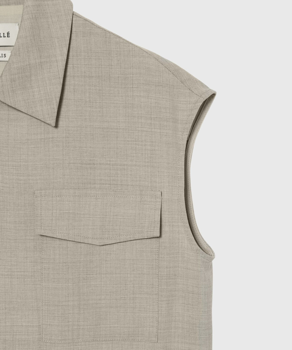 DÉPAREILLÉ WASHABLE WOOL COMBINAISON / ウォッシャブルウールコンビネゾン ベージュ