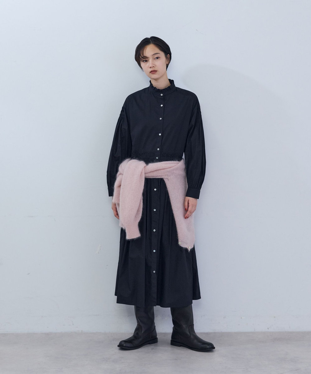 ADIEU TRISTESSE インドポプリンワンピース ブラック