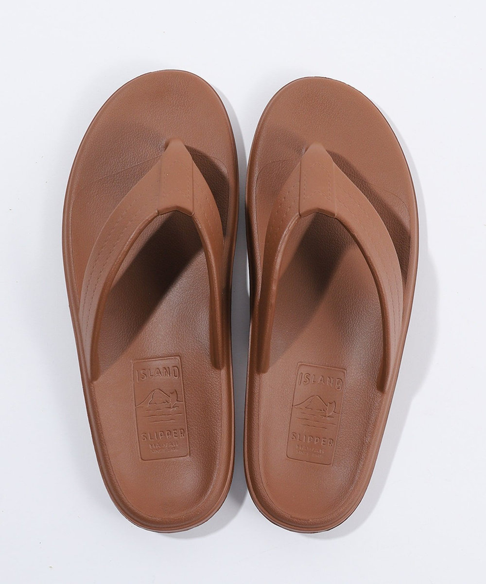 MEN'S BIGI 【ISLAND SLIPPER/アイランドスリッパ】EVA ビーチサンダル ブラウン