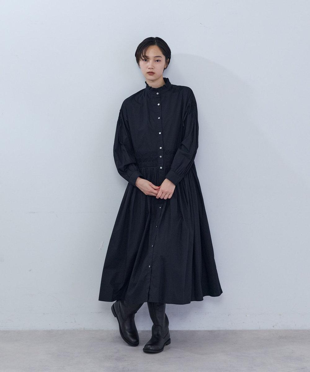 ADIEU TRISTESSE インドポプリンワンピース ブラック