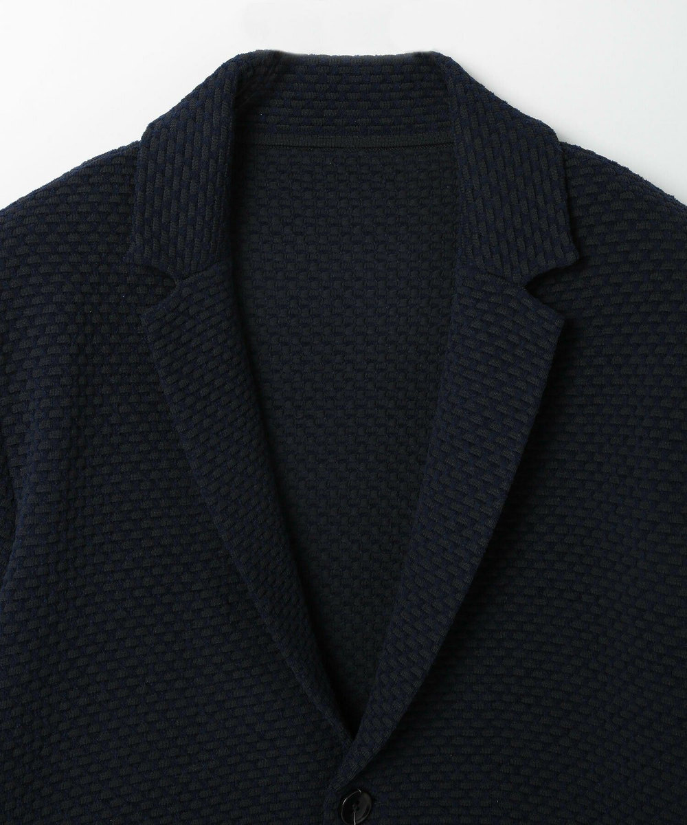 MEN'S BIGI 【ACTIVE TAILOR】モール混ニットジャケット ネイビー