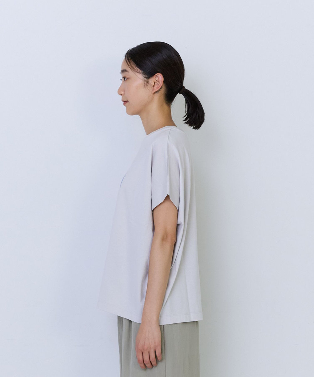 ADIEU TRISTESSE 【6月お気に入り登録ブランド内1位】杉本さなえさん コラボフレンチスリーブTシャツ グレー