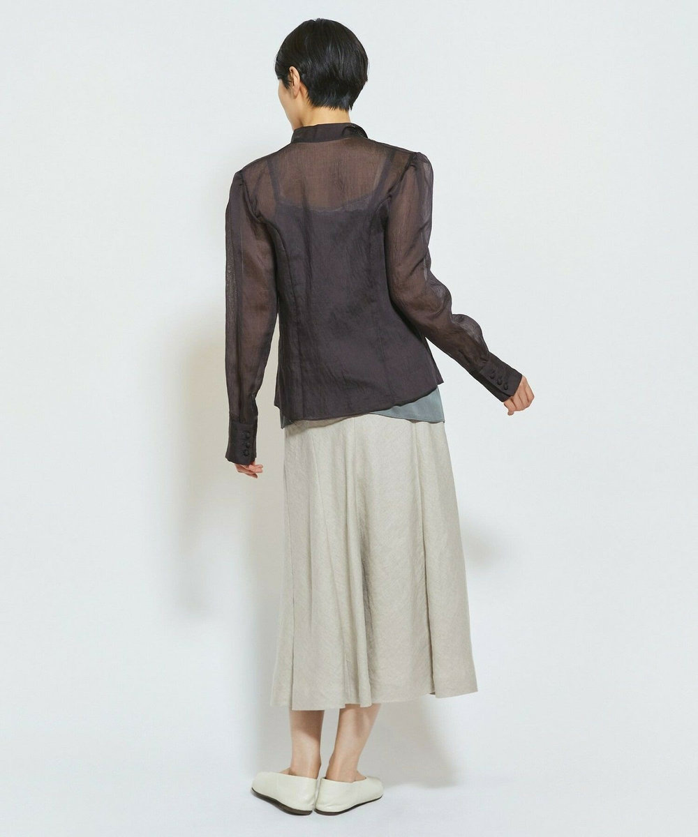 MOGA Collection MOGA Collection ドライリネンスカート グレイッシュベージュ