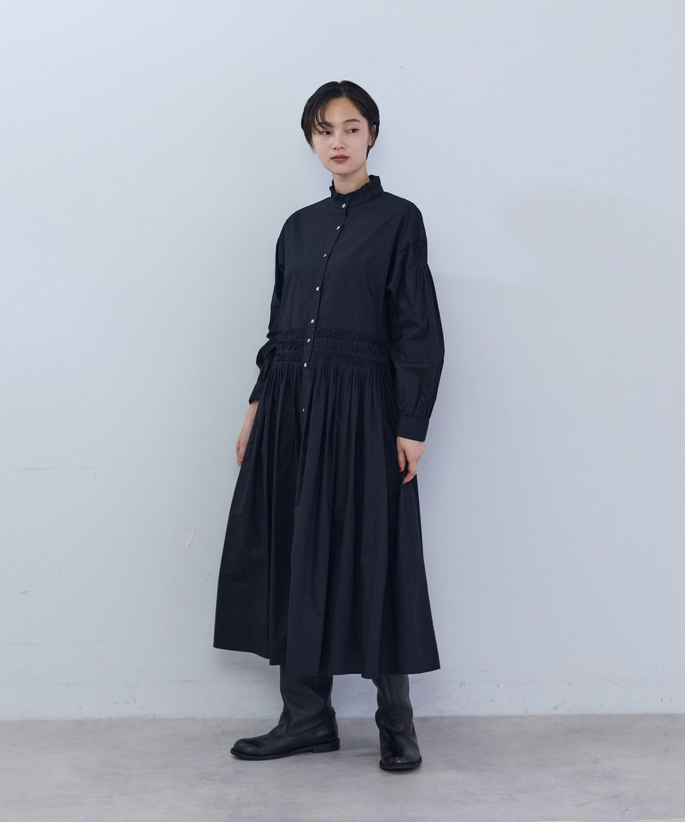 ADIEU TRISTESSE インドポプリンワンピース ブラック