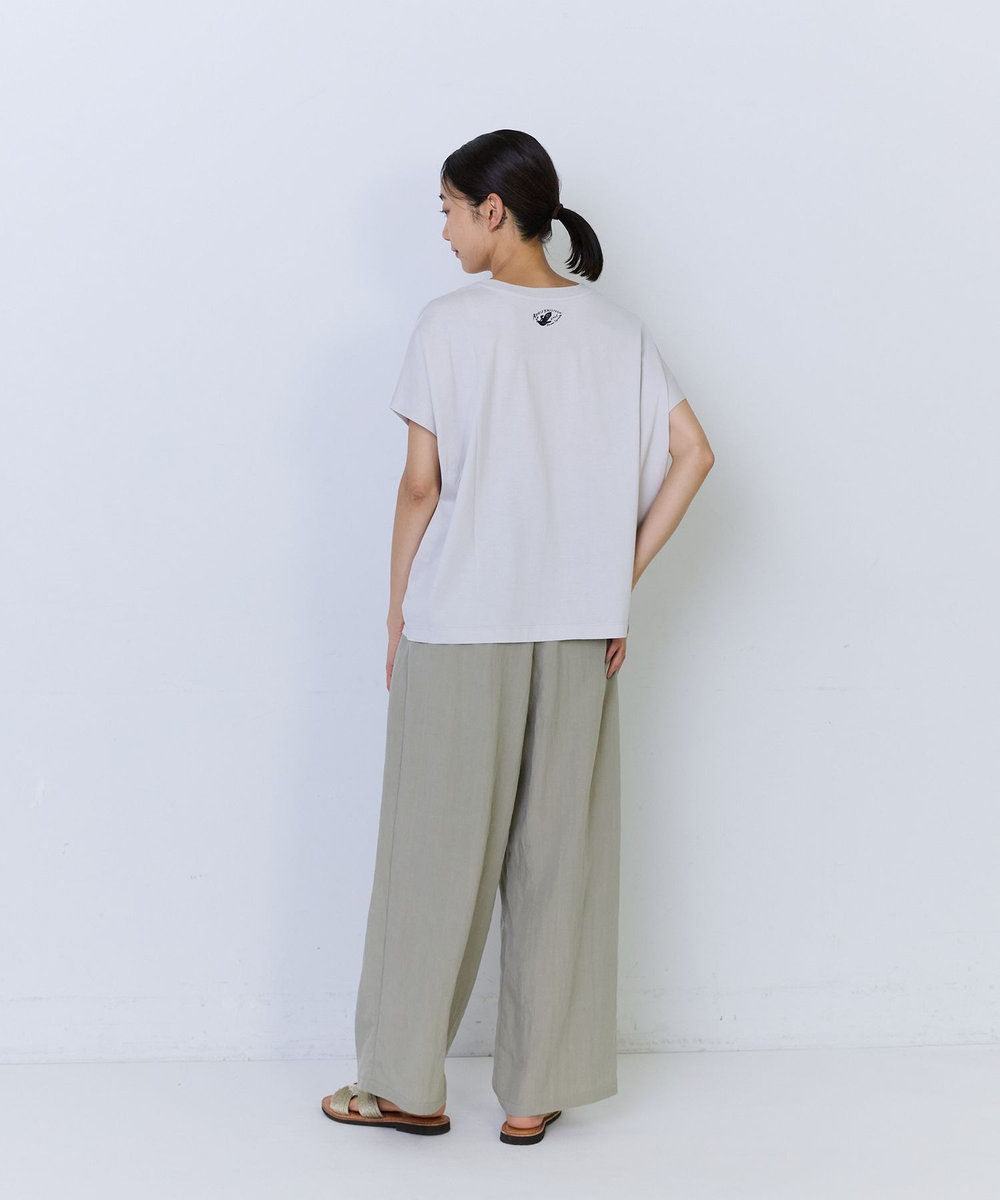 ADIEU TRISTESSE 【6月お気に入り登録ブランド内1位】杉本さなえさん コラボフレンチスリーブTシャツ グレー