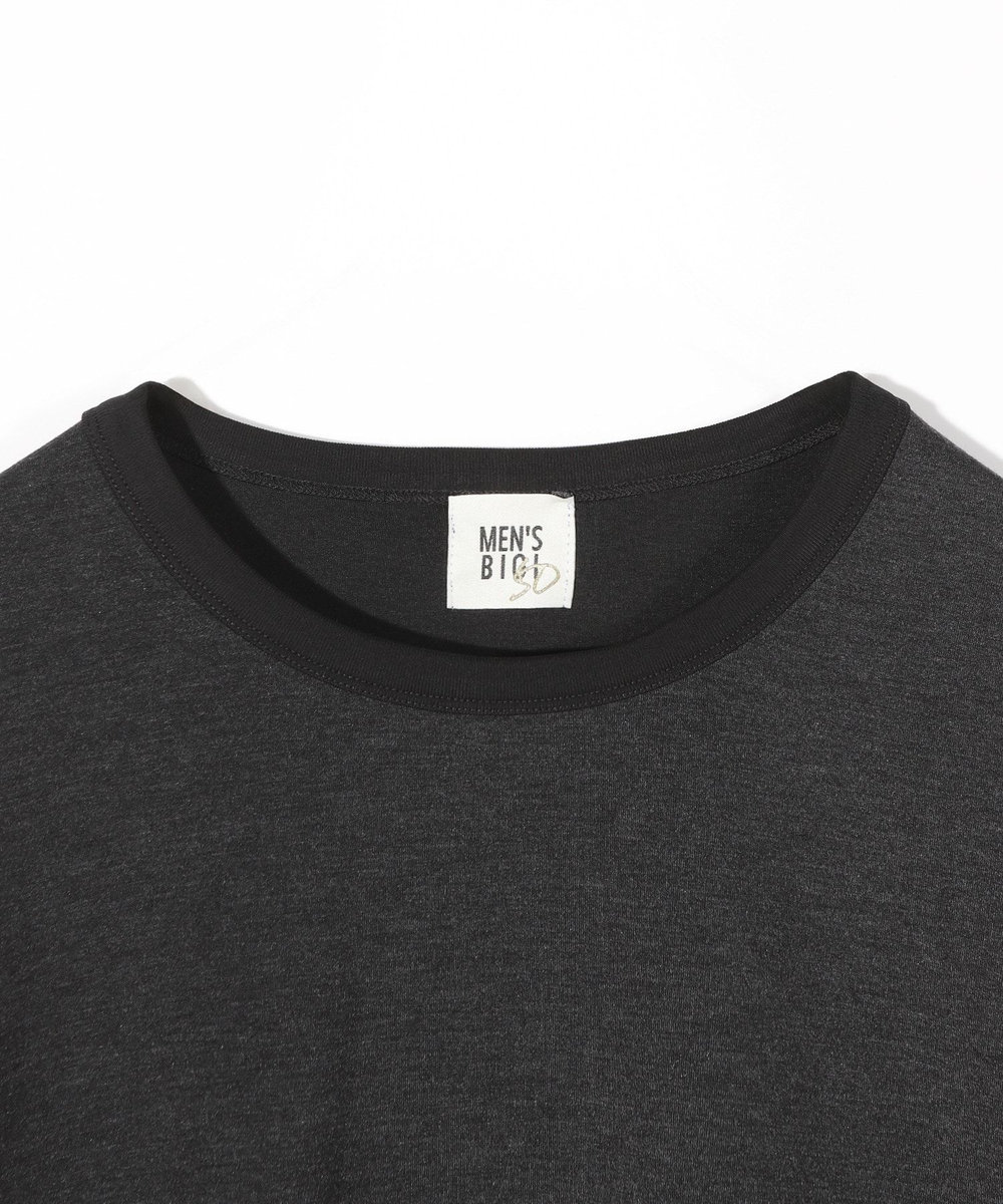 MEN'S BIGI ライトダンボールスウェットロングTシャツ チャコールグレー