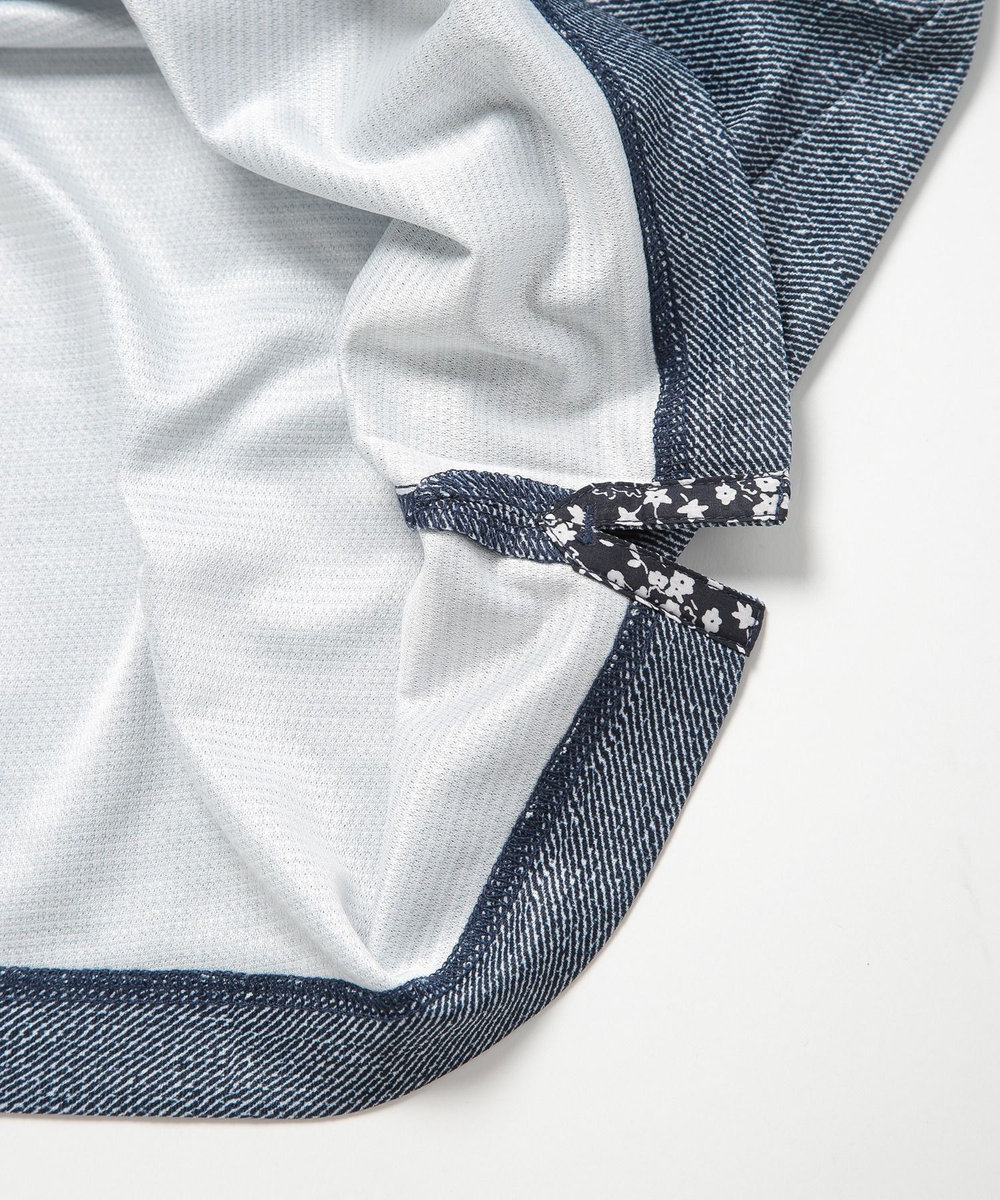 MEN'S BIGI 【ACTIVE TAILOR】COOL MAX ツイルプリントジャージポロシャツ ブルー系その他