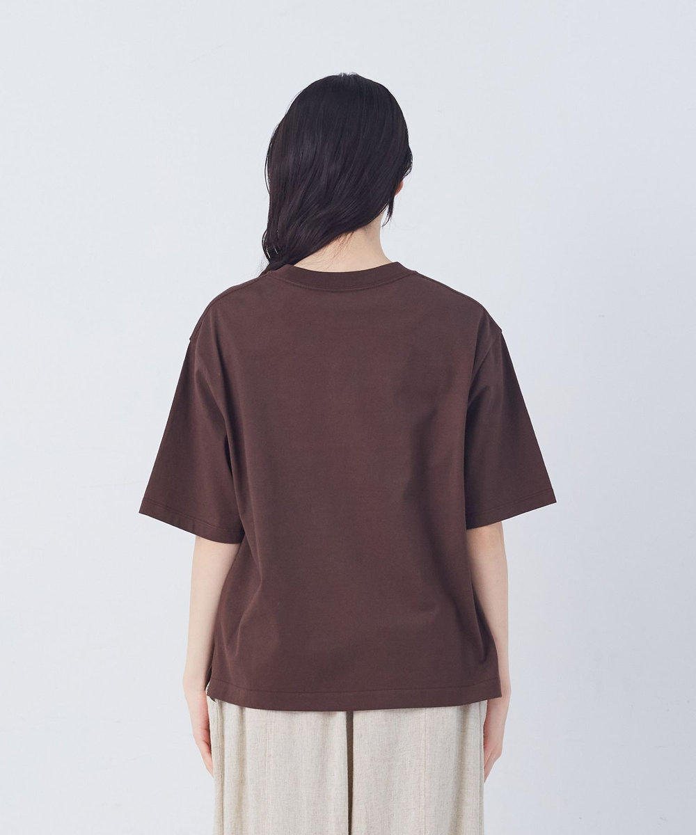 congés payés ADIEU TRISTESSE ベジタブルプリントTシャツ ブラウン