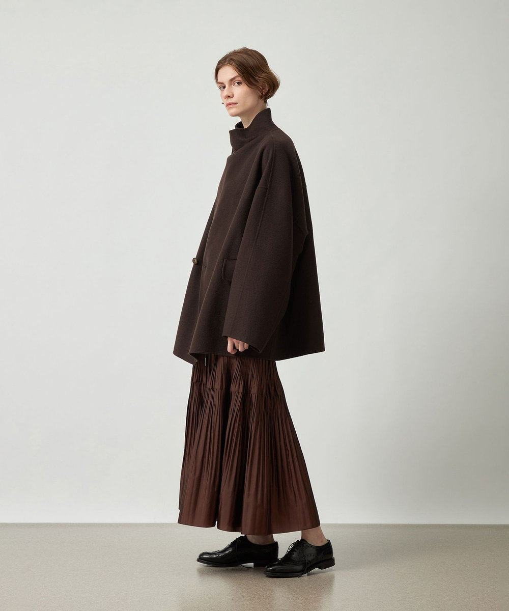 DÉPAREILLÉ LAME RIB CREW NECK KNIT / ラメリブクルーネックニット ブラック