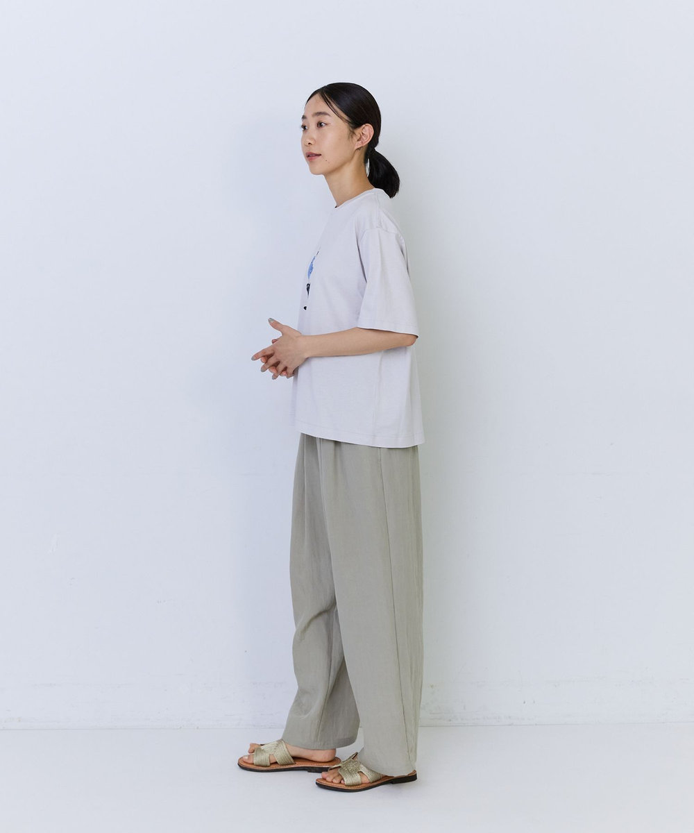 ADIEU TRISTESSE 【6月お気に入り登録ブランド内1位】杉本さなえさん コラボフレンチスリーブTシャツ グレー