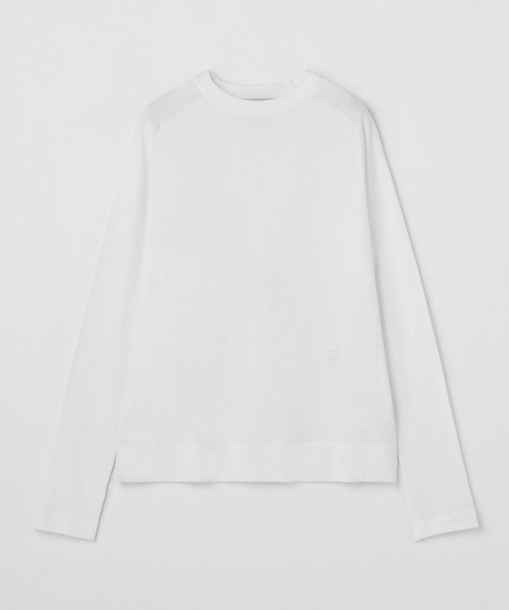 DÉPAREILLÉ WASHABLE LOGO CREW NECK / ウォッシャブルロゴクルーネック ホワイト