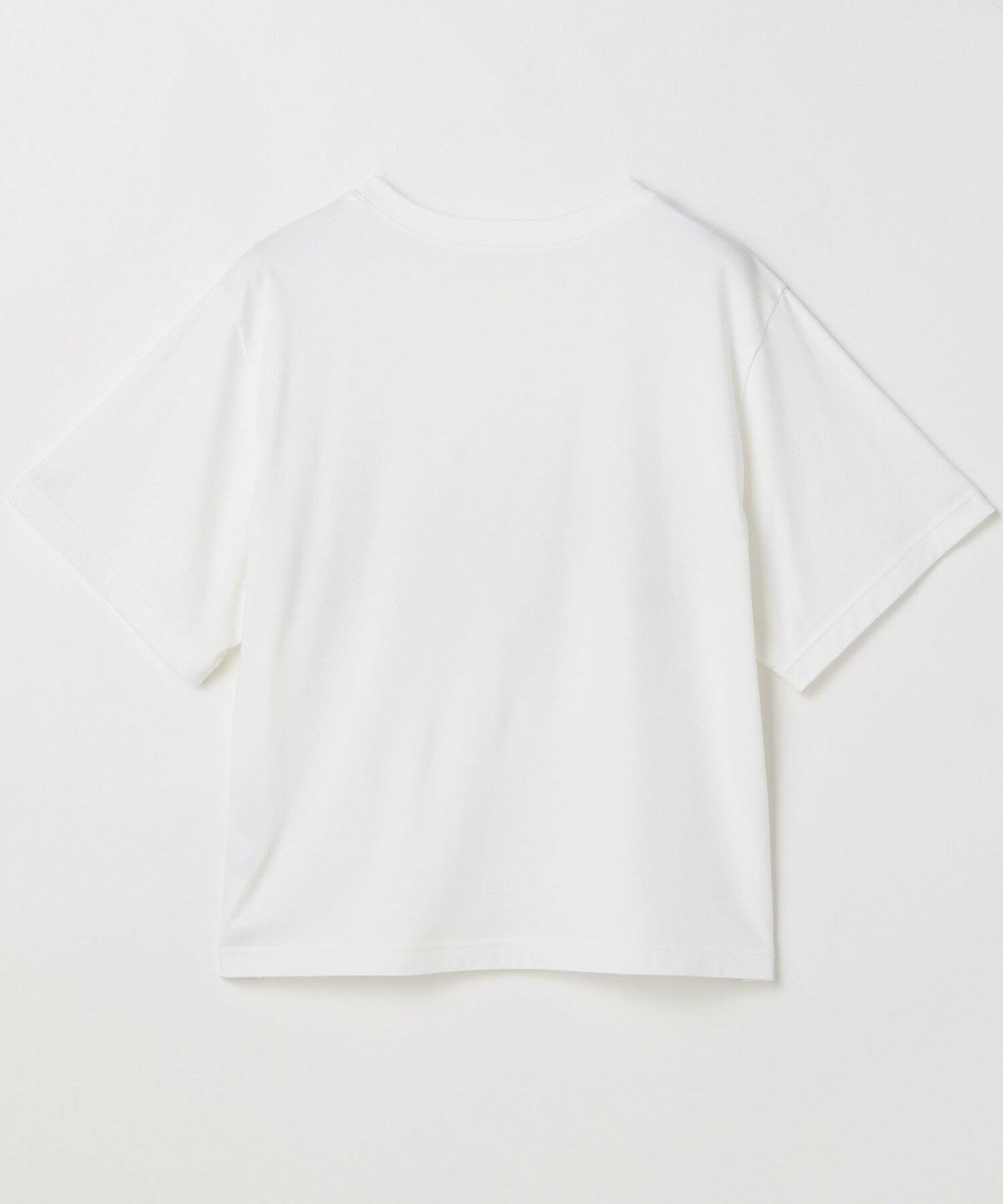 L'EQUIPE Lサイズ（大きいサイズ） 【大きいサイズ】オーガンジー刺繍Tシャツ ホワイト