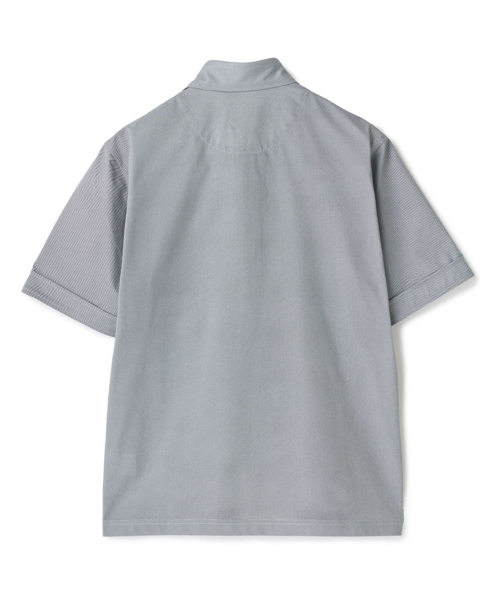MEN'S BIGI ドットメッシュジャージカッタウェイポロシャツ＜通気性、接触冷感＞ グレー