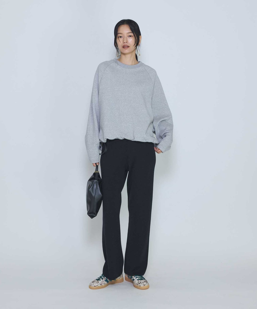 1er Arrondissement ＜COGTHEBIGSMOKE /コグ ザ ビッグ スモーク＞“OLIVER PUFFY HEM"スウェットトップス ライトグレー