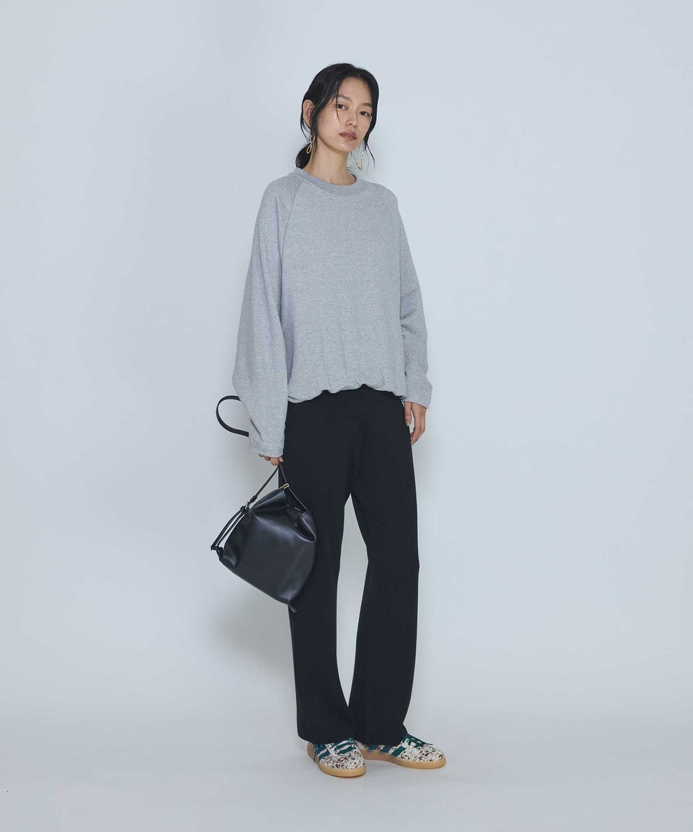1er Arrondissement ＜COGTHEBIGSMOKE /コグ ザ ビッグ スモーク＞“OLIVER PUFFY HEM"スウェットトップス ライトグレー