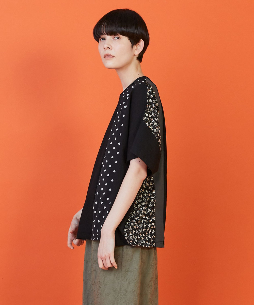 FRAPBOIS フラワードット Tシャツ ブラック系その他