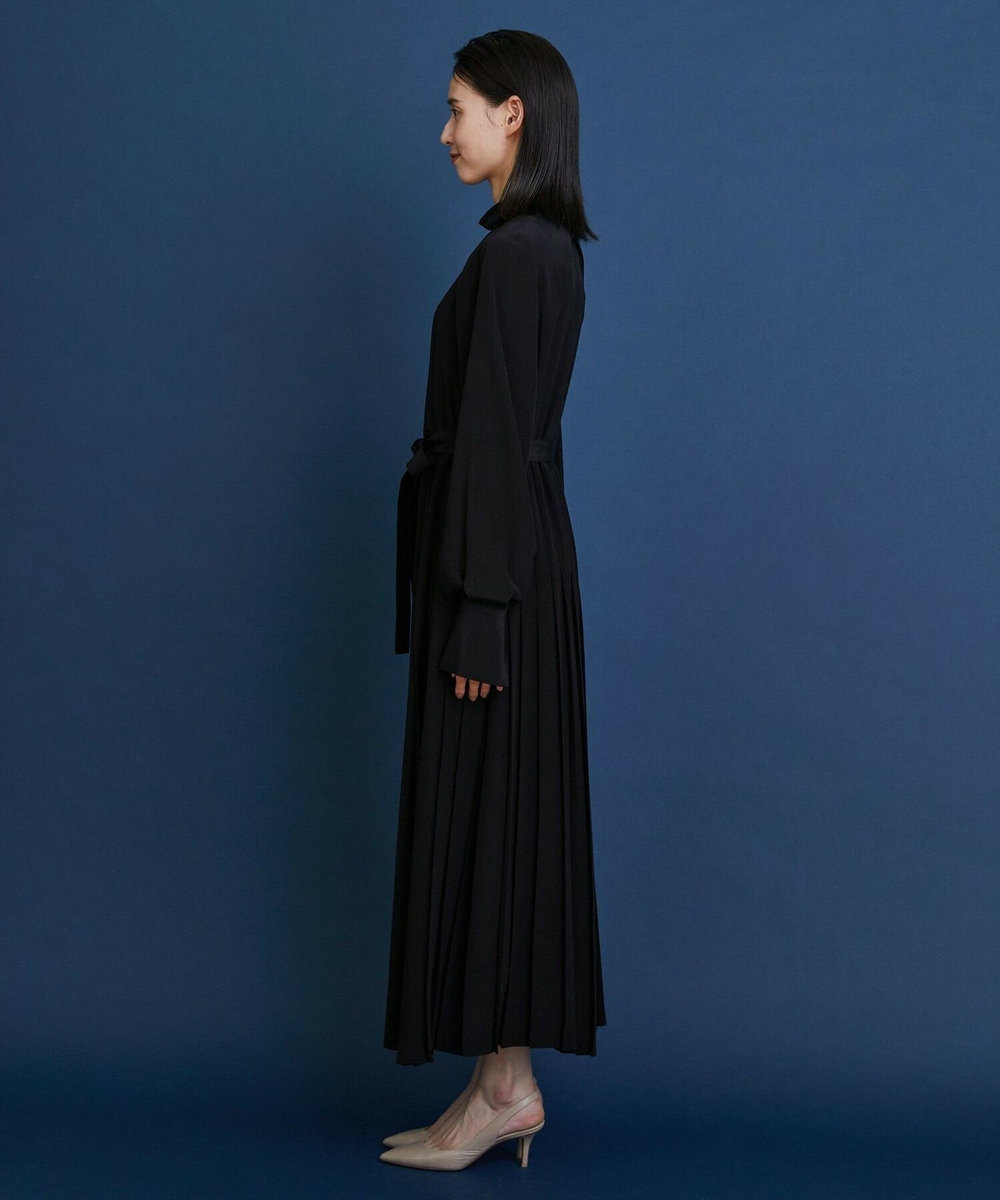 L'EQUIPE COUTURIER シルクデシン16匁ワンピース ブラック