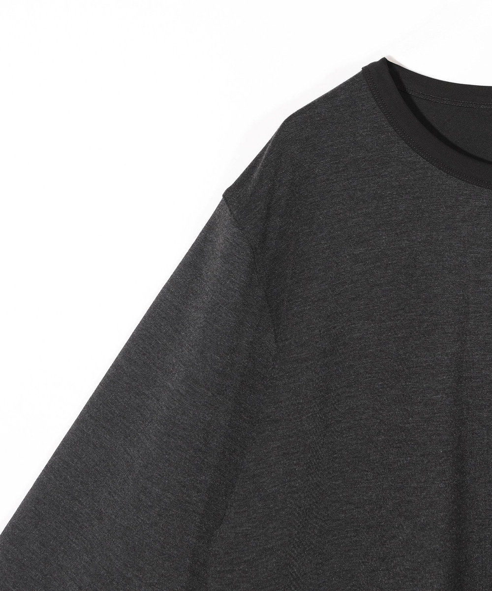 MEN'S BIGI ライトダンボールスウェットロングTシャツ チャコールグレー