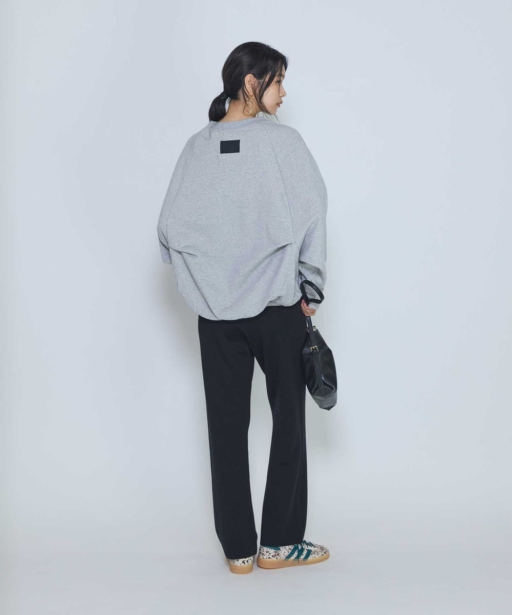 1er Arrondissement ＜COGTHEBIGSMOKE /コグ ザ ビッグ スモーク＞“OLIVER PUFFY HEM"スウェットトップス ライトグレー