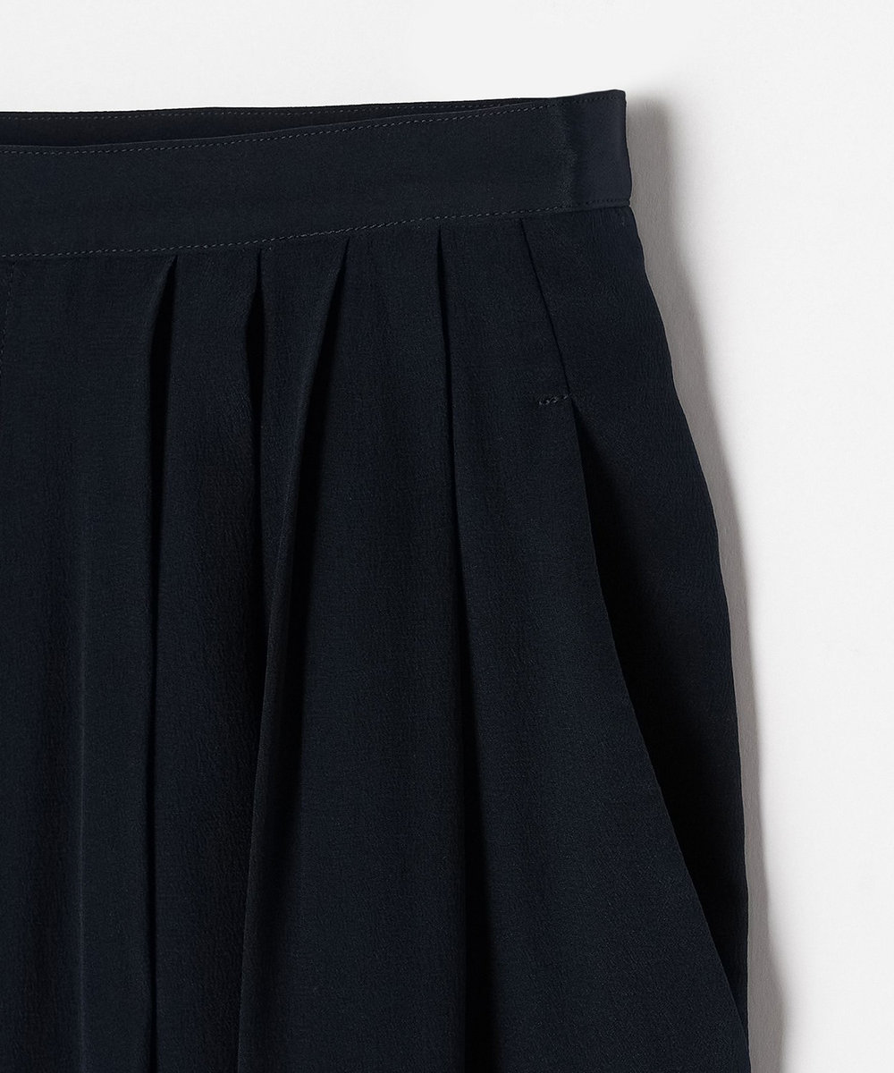L'EQUIPE COUTURIER シルクデシンパンツ ダークネイビー