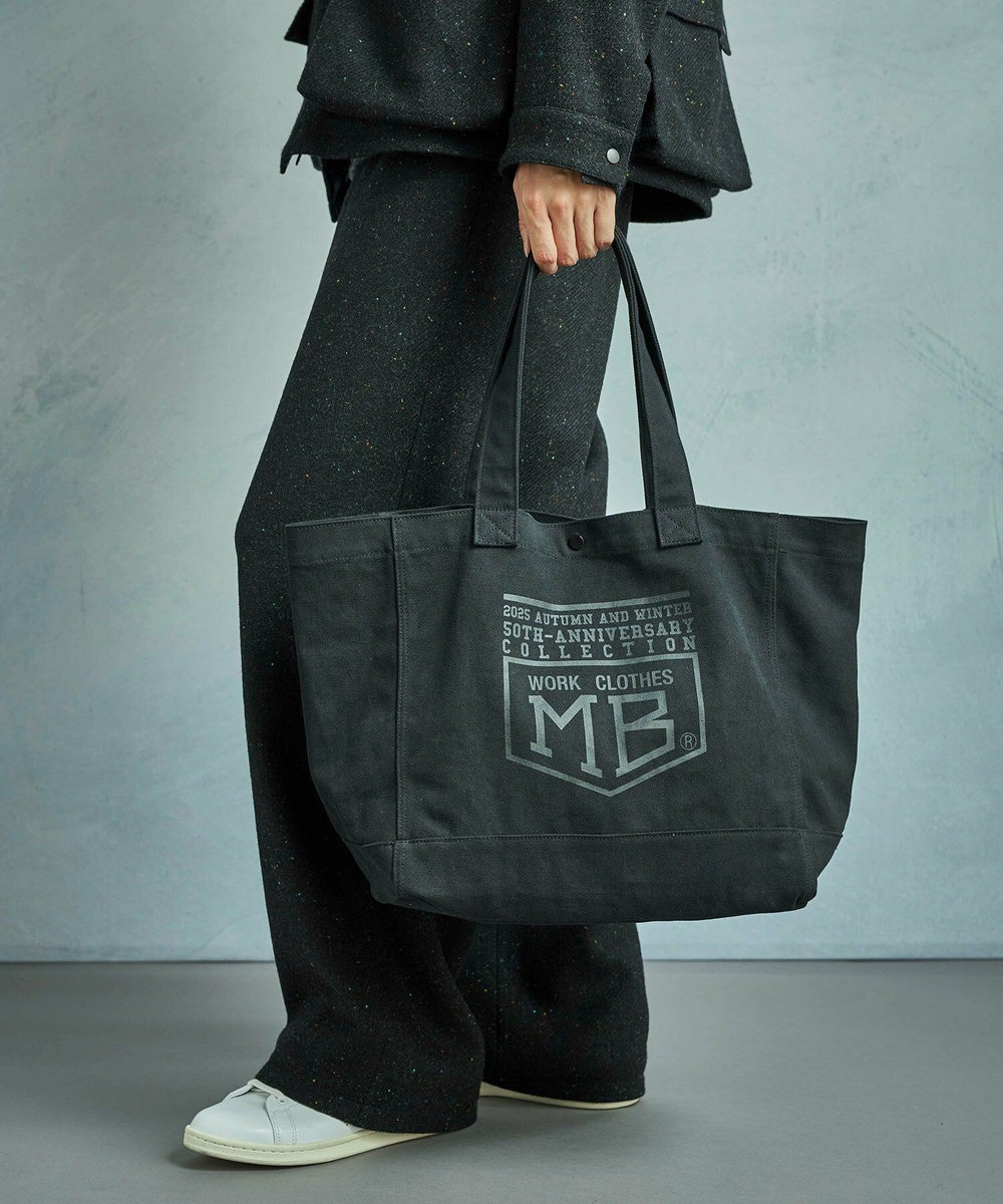 MEN'S BIGI 【50th Anniv . 菊池武夫】LOGO TOTE ブラック