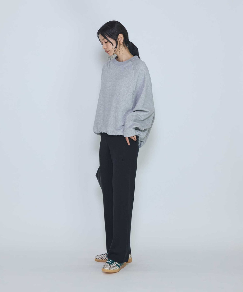 1er Arrondissement ＜COGTHEBIGSMOKE /コグ ザ ビッグ スモーク＞“OLIVER PUFFY HEM"スウェットトップス ライトグレー