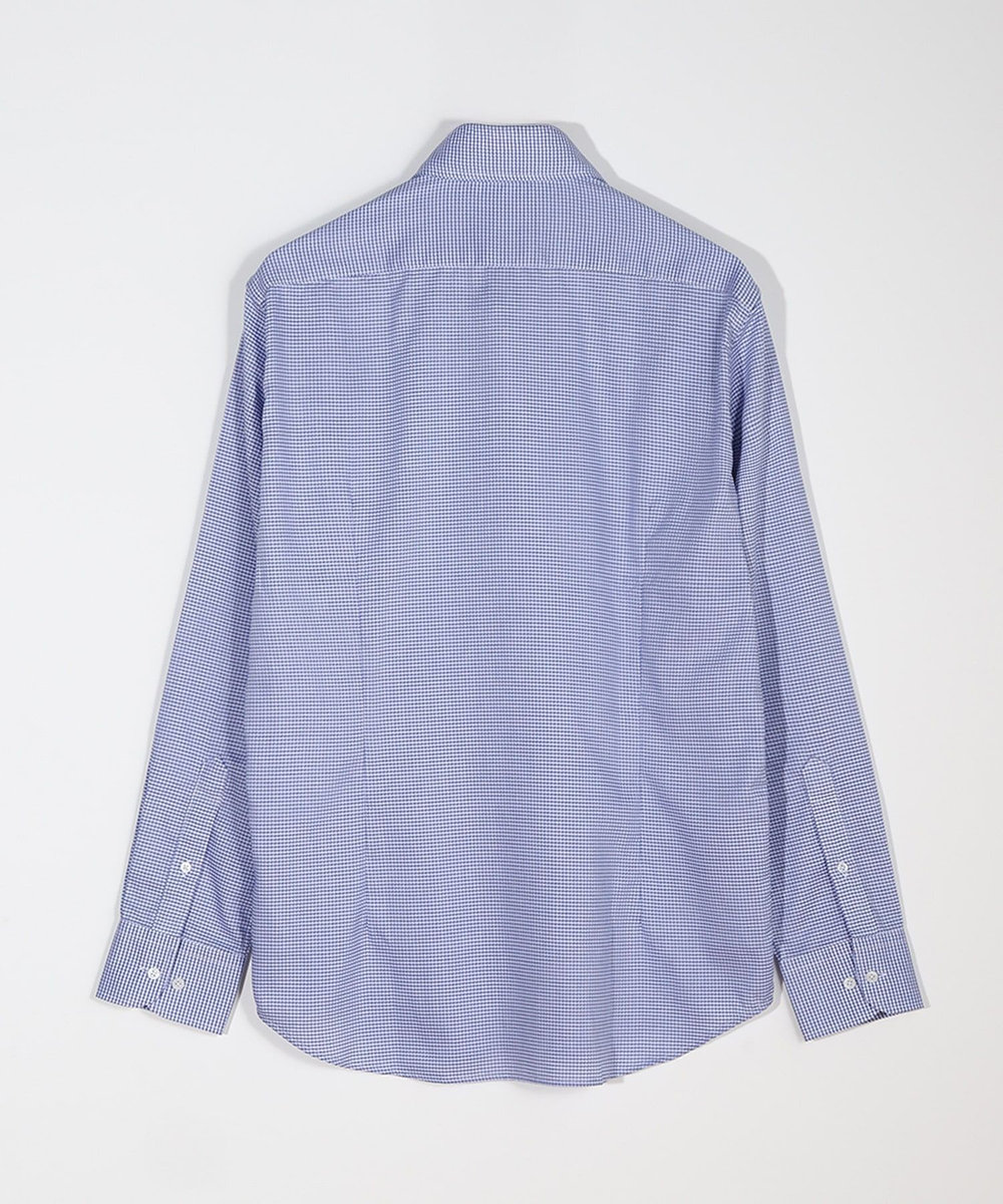 MEN'S BIGI コットンドビードレスシャツ ブルー