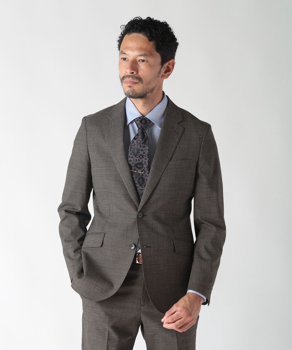 MEN'S BIGI 【TIE YOUR TIE(タイユアタイ)】シャドーフラワー柄ネクタイ ボルドー