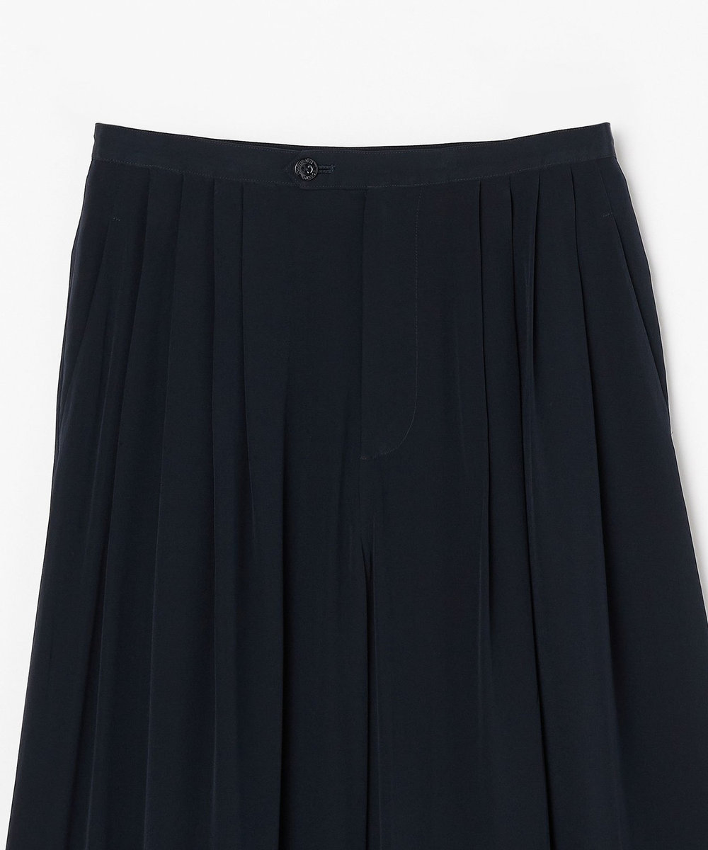 L'EQUIPE COUTURIER シルクデシンパンツ ダークネイビー