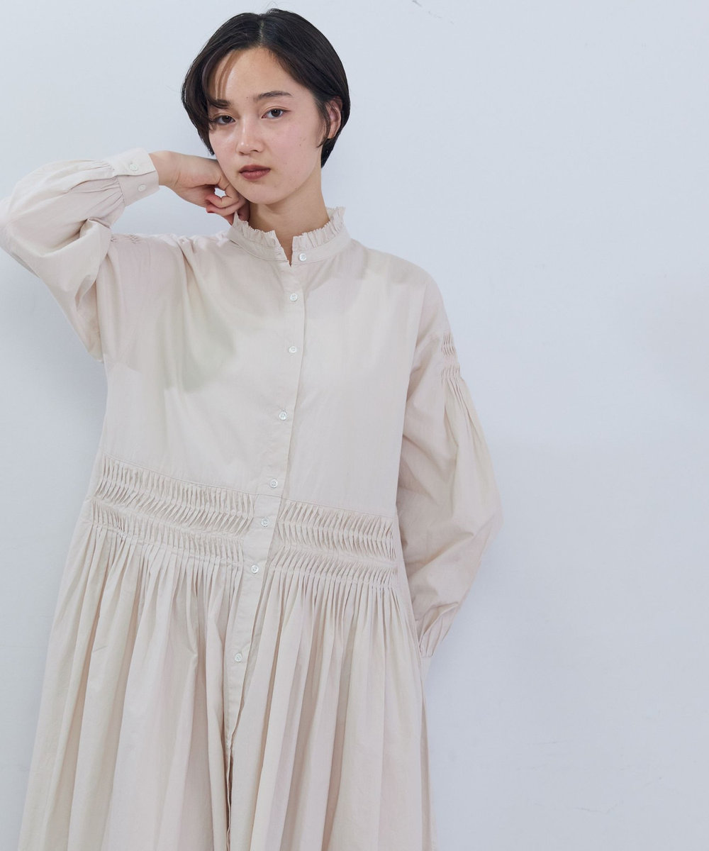 ADIEU TRISTESSE インドポプリンワンピース アイボリー