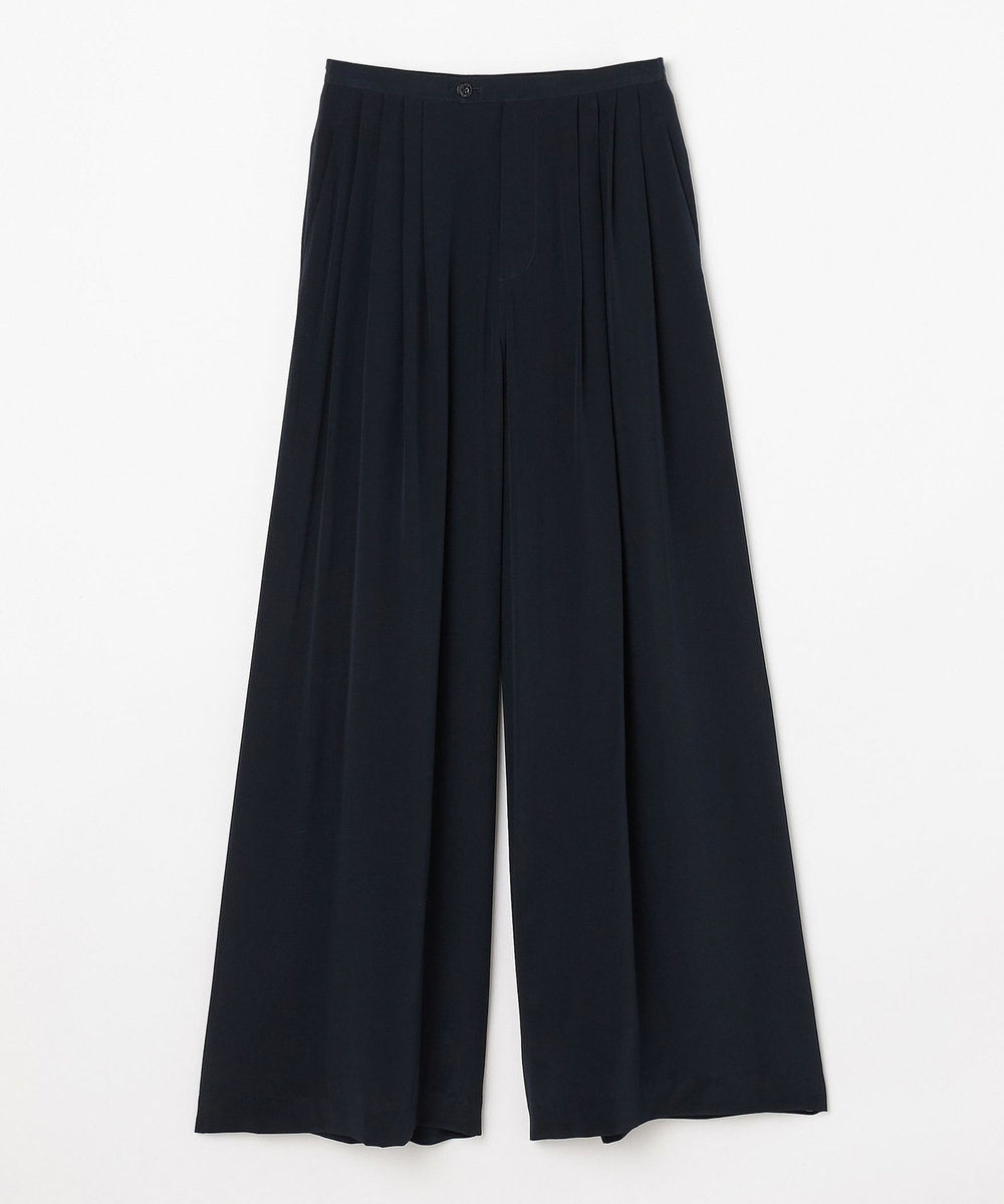 L'EQUIPE COUTURIER シルクデシンパンツ ダークネイビー